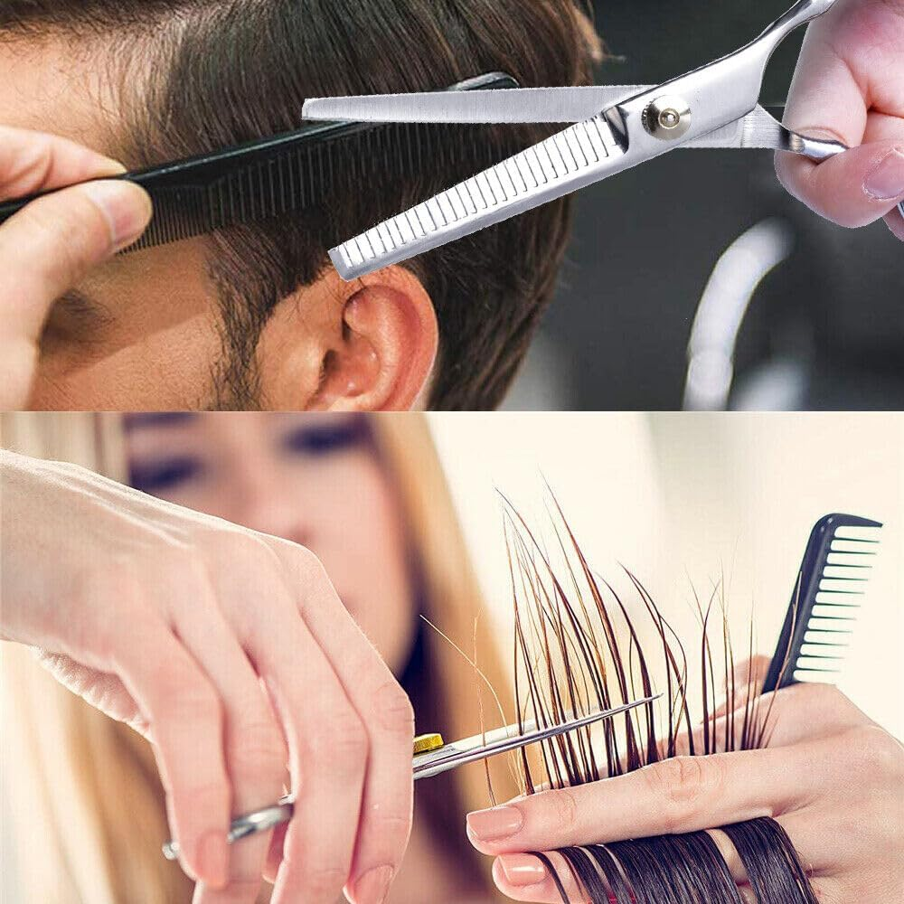LEDON 2 X 6" Professional Hair Cutting Thinning Scissors Salon Shears Hairdressing Set image number 6