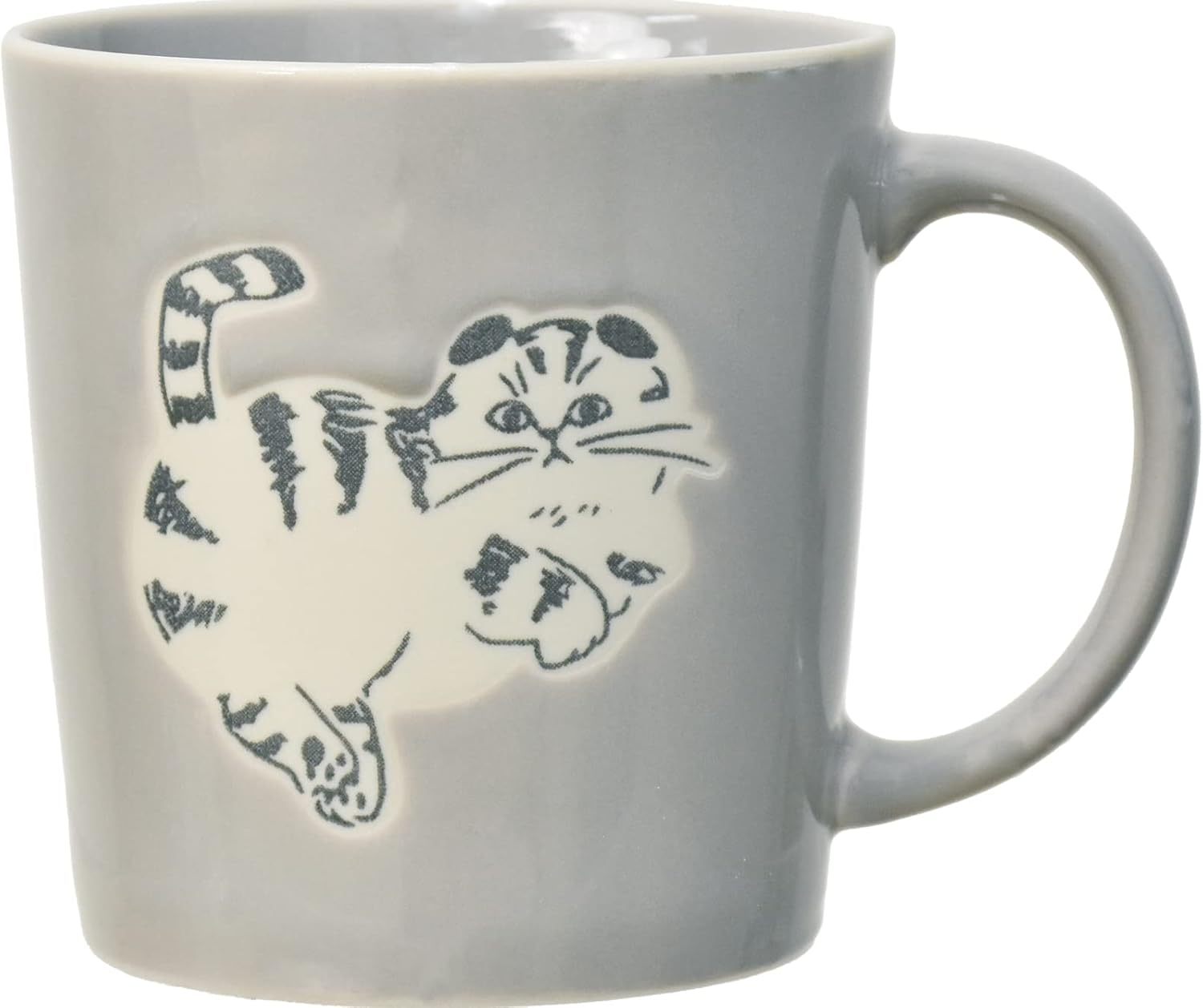 Ippinsha 60271 NECOTO Mug, 10.1 Fl Oz (300 Ml), Pink