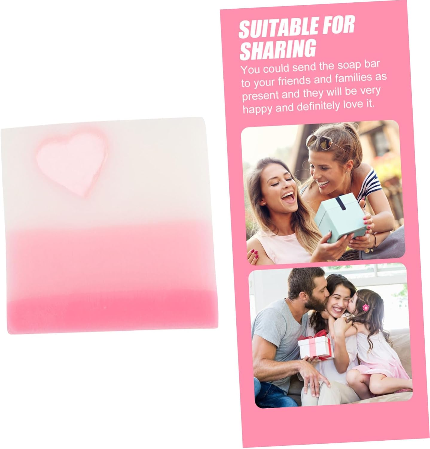 MERRYHAPY Handmade Lavender Soap Bar Face Exfoliator Scrubber Refreshing Skin Soap image number 3