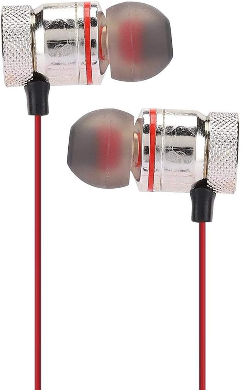 Bluetooth Headphones, Neckband Headset, Wireless Sports Headphones, In-Ear Stereo Headsets for Noise Cancellation for Training, Sports (Red)