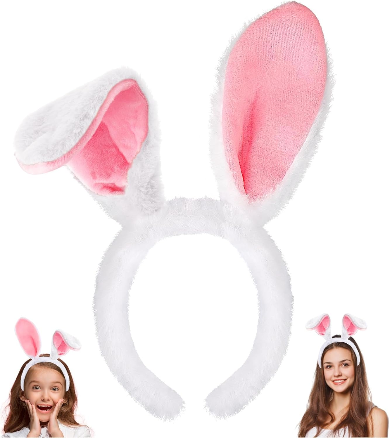 Easter Bunny Ears Headband Rabbit Ears Headband Bunny Costume Accessories Halloween Cosplay Hairbands