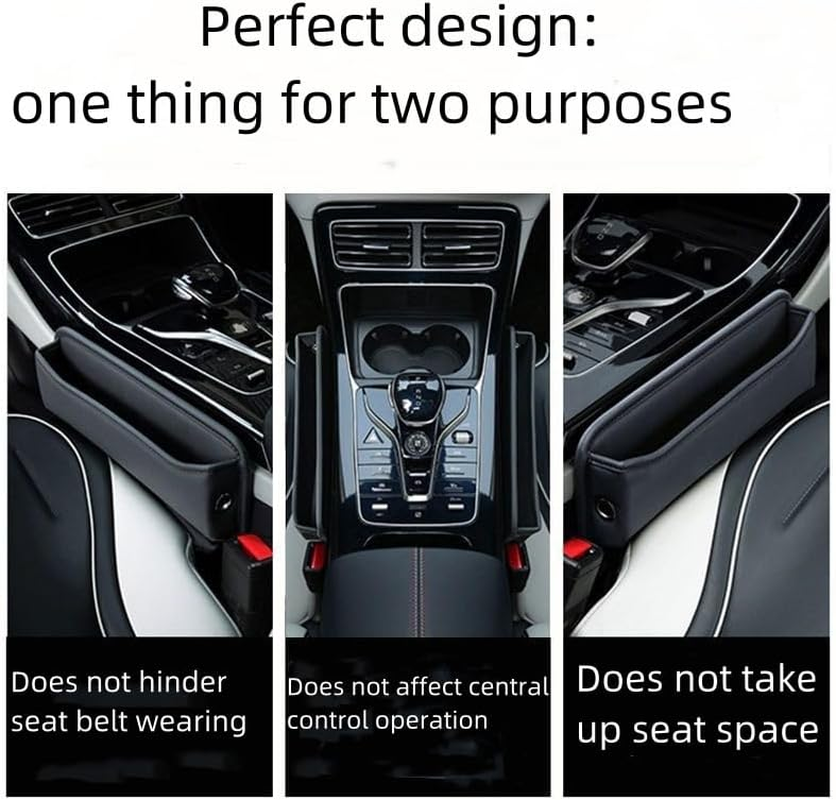 Car Seat Gap Filler,Car Seat Storage Box,Car Seat Gap Bag (Black) image number 4