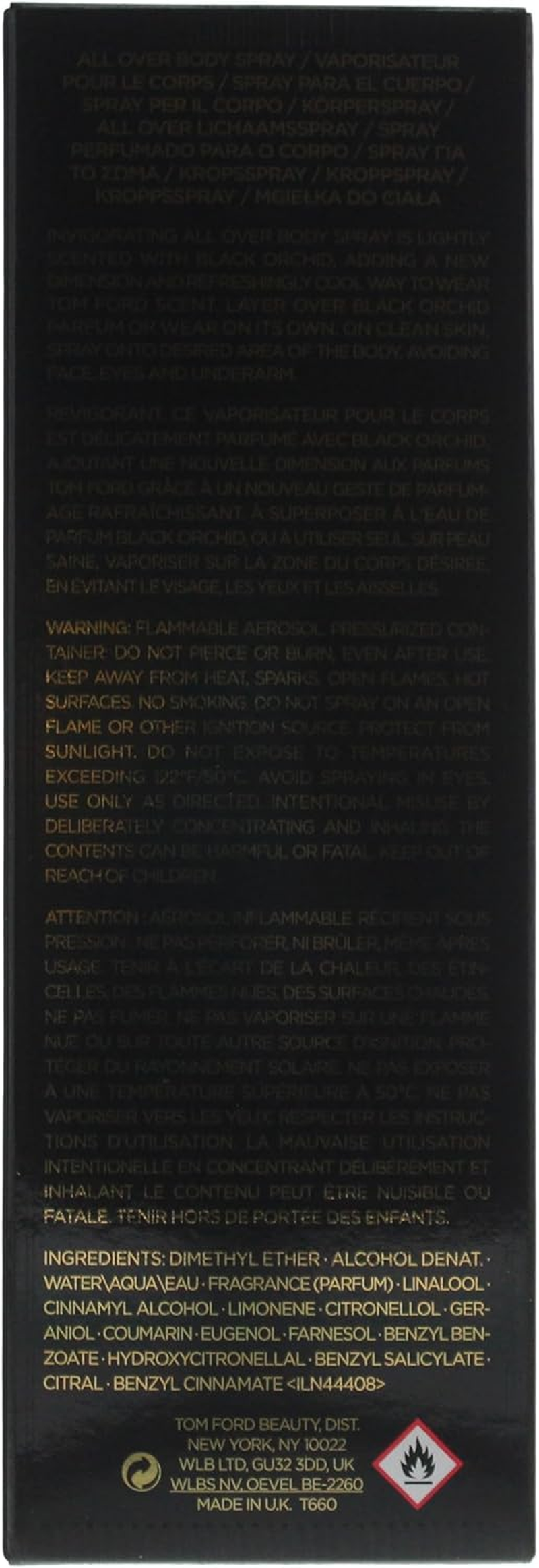 Tom Ford Black Orchid Body Spray for Women 150Ml image number 1