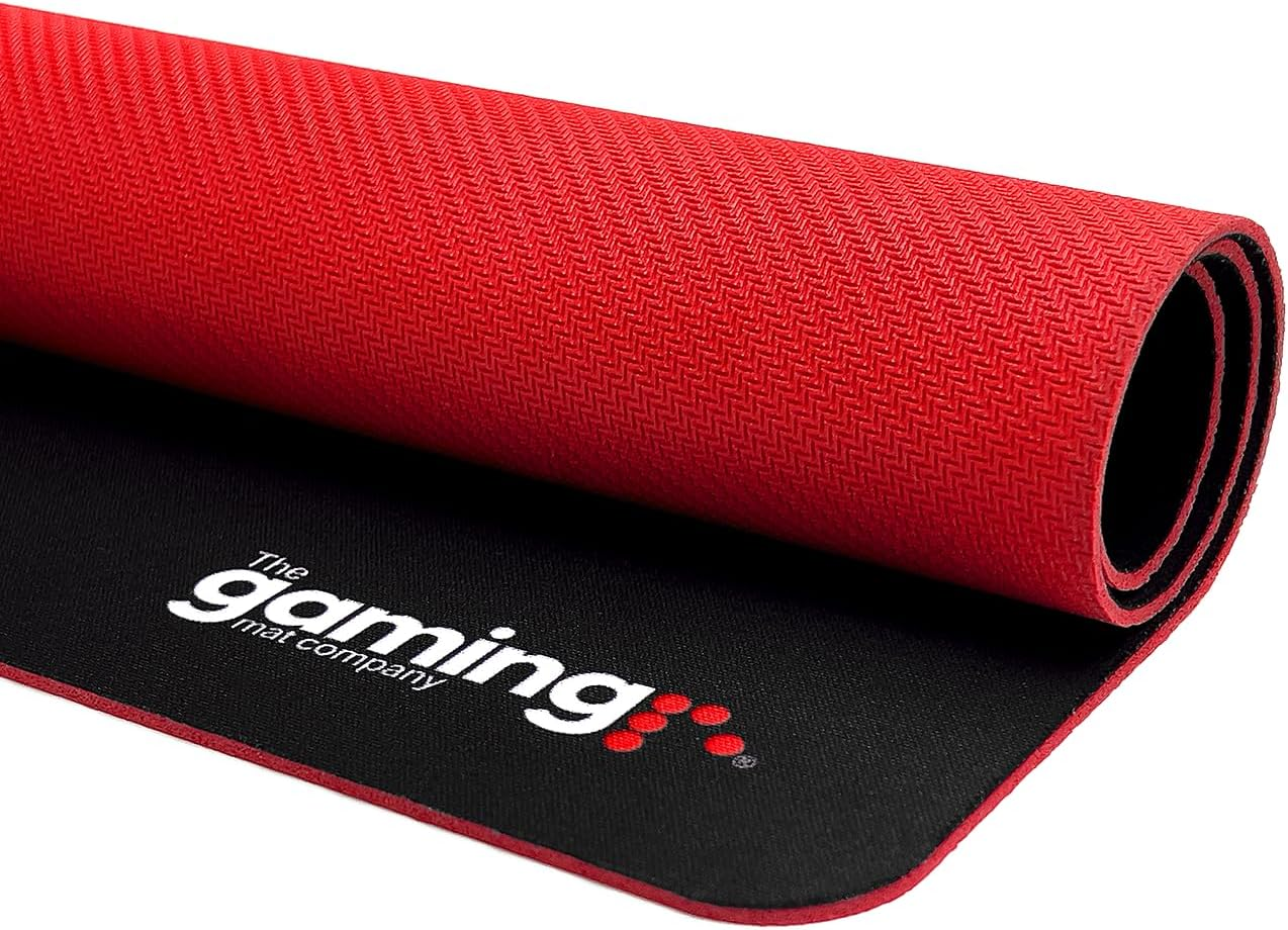 The Gaming Mat Company Single Player Playmat for Yu-Gi-Oh! 28.3" X 14.1" with Deluxe Red Rubber Base - Compatible with Yu-Gi-Oh! TCG Cards - Extra Deck and Banish Zones- Waterproof YGH Card Game Board image number 2