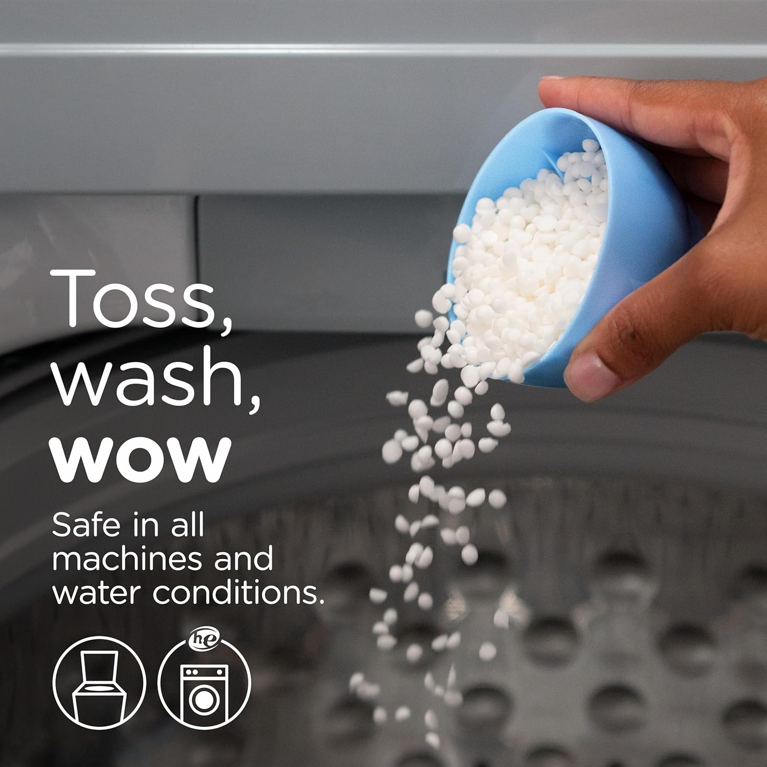 Downy Light Laundry Scent Booster Beads for Washer, Ocean Mist, 12.2 Oz, with No Heavy Perfumes