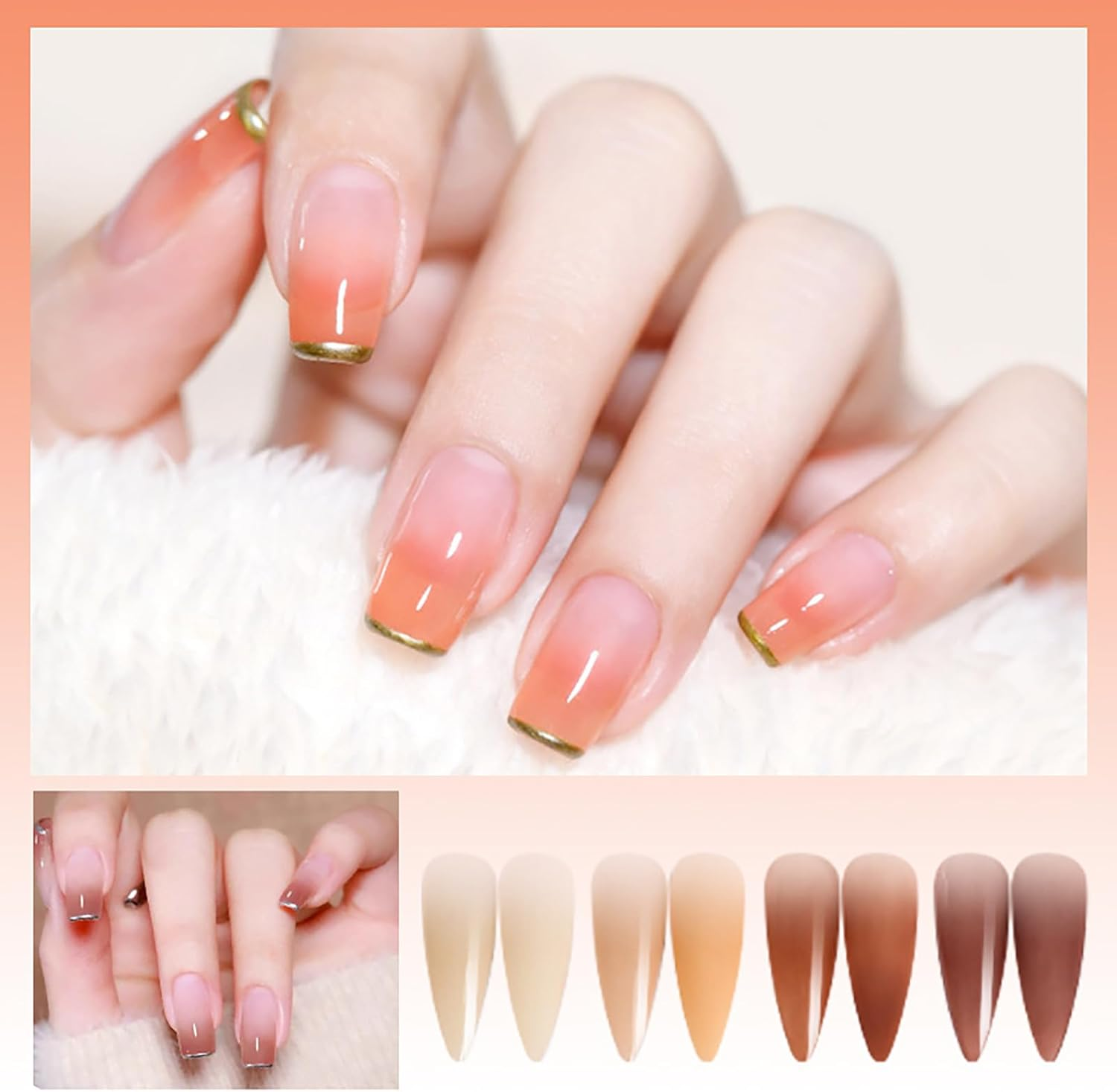 Enmart 16 Colors Soild Nail Gel Palette, Aurora Mirror Nail Glitter Powder, Nails Gel Polish Pigment Nail Art Decorations, Metallic Nail Glitter Powder for Nail Art Decoration Nail Salon(02) image number 1