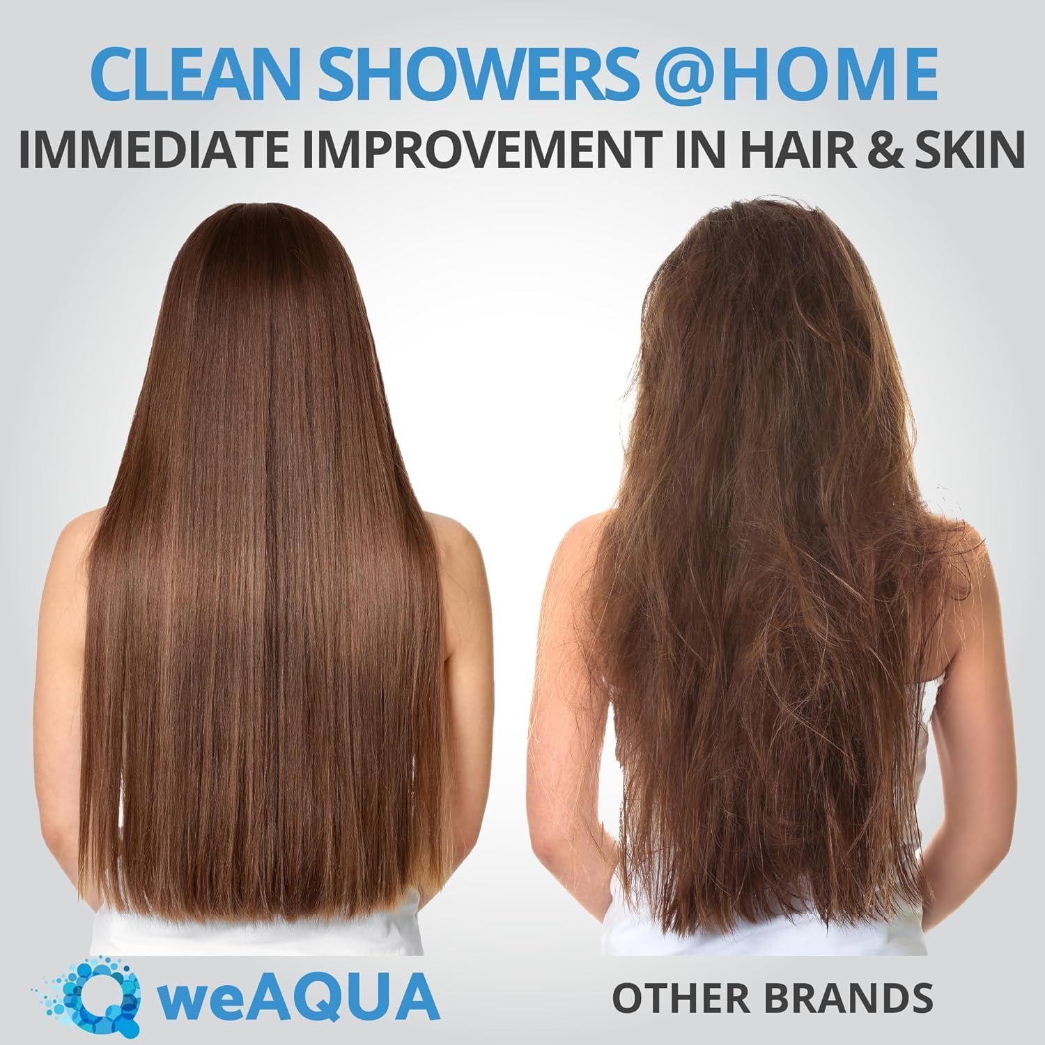 Weaqua Premium Heavy Duty Shower Filter Family 2 Pack &ndash; Advanced 99% Removal System for Hard Water, Chlorine, Fluoride & Heavy Metals &ndash; Universal Fit Shower Head Filter image number 5