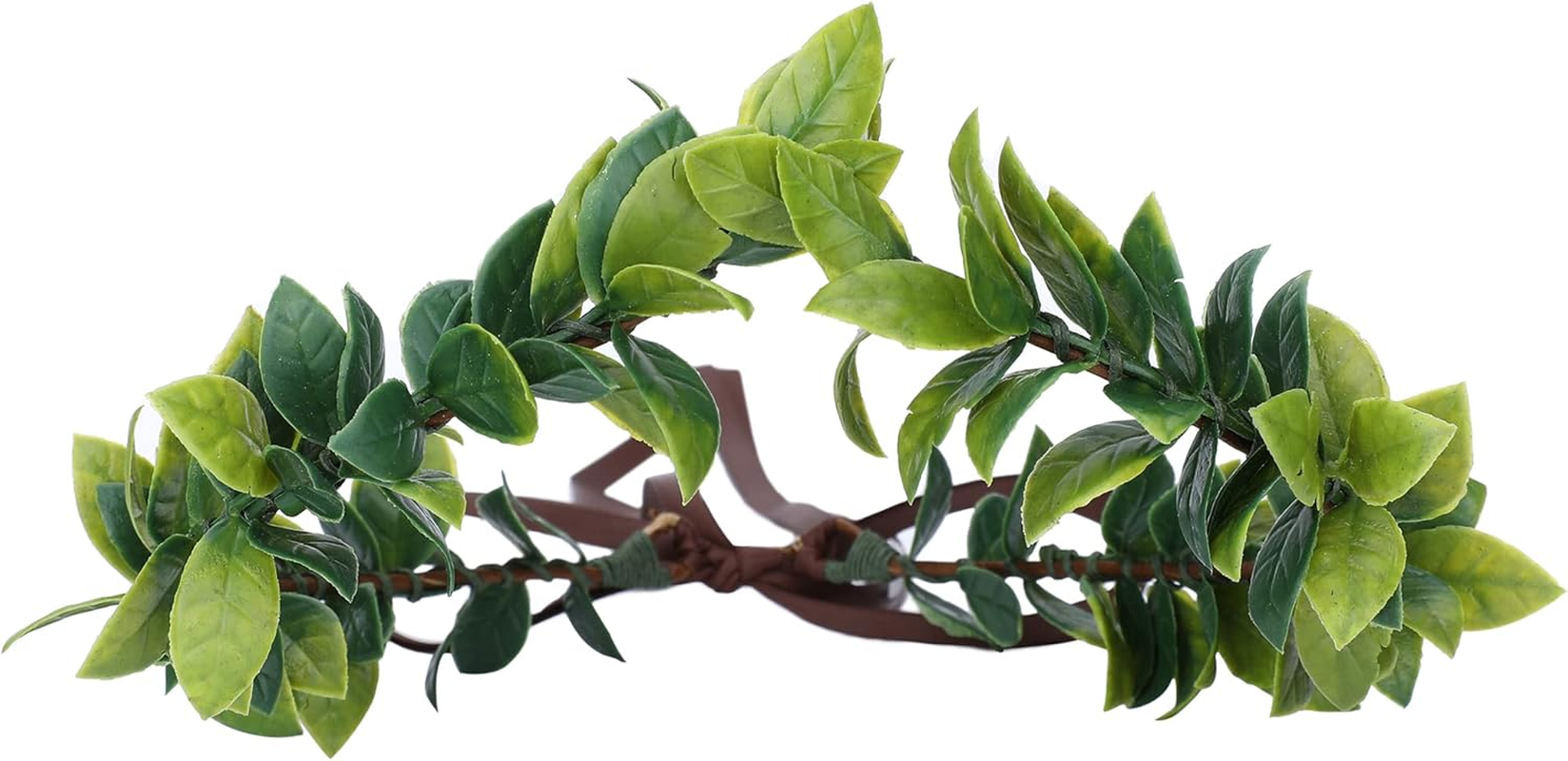 MOSTORY Handmade Green Laurel Leaf Crown Headband for Men&rsquo;S Wedding Greek Elf God Headpiece for Toga Costume Hair Accessories Groom Queen Prince Mardi Gras Party Carnival Renaissance image number 5