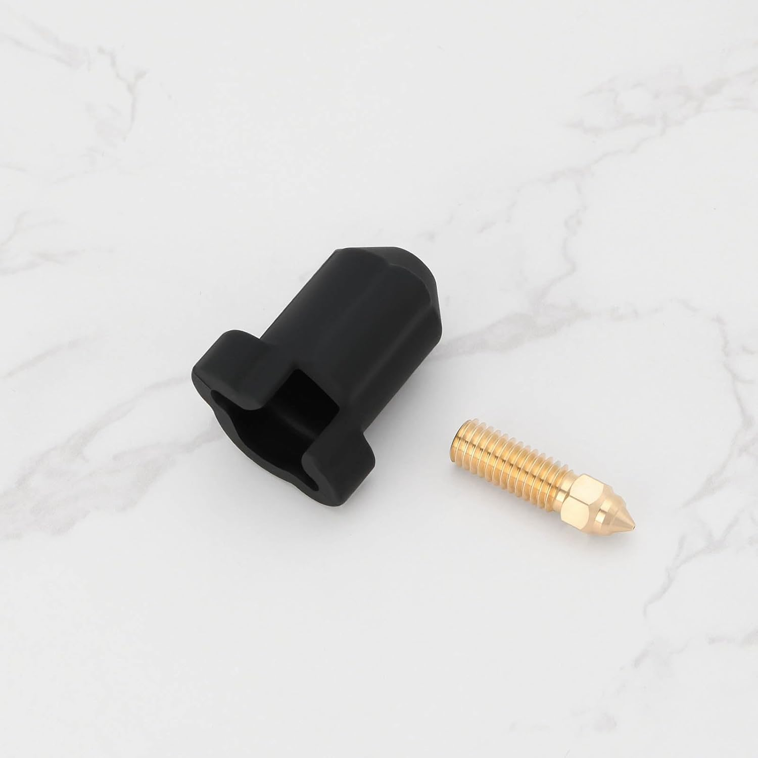 SG Store 5 Set 3D Printer Brass Nozzles Black Silicone Socks Kit Including 5PCS 0.4Mm Nozzles and 5PCS Silicone Socks Compatible with Creality K1 /K1 Max image number 3