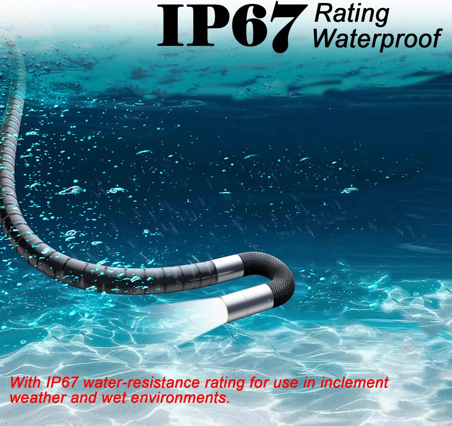 Articulating Borescope, TD500 8.5Mm Video Endoscope Inspection Camera with 5 Inches IPS Screen, Two-Way Articulation Probe, Fiber Optic Videoscope for Automotive Aircraft Mechanics (5Ft, 0.33Inch)