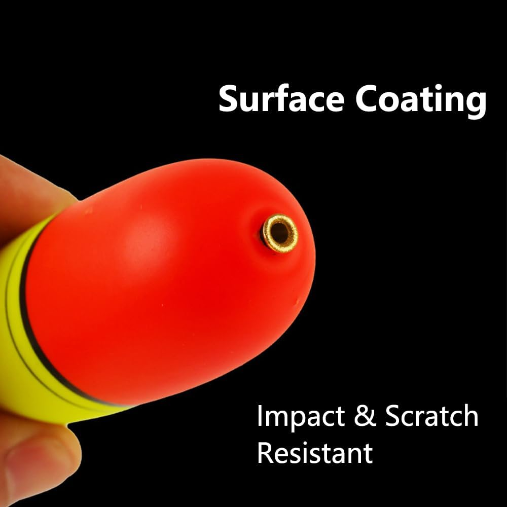 EVA Foam Floats Fishing Bobbers, 5Pack EVA Foam round Floats, Fishing Popping Cork Trout Float, Bobbers Fishing Floats, Spring Fishing Buoy Accessories for Freshwater Saltwater image number 1