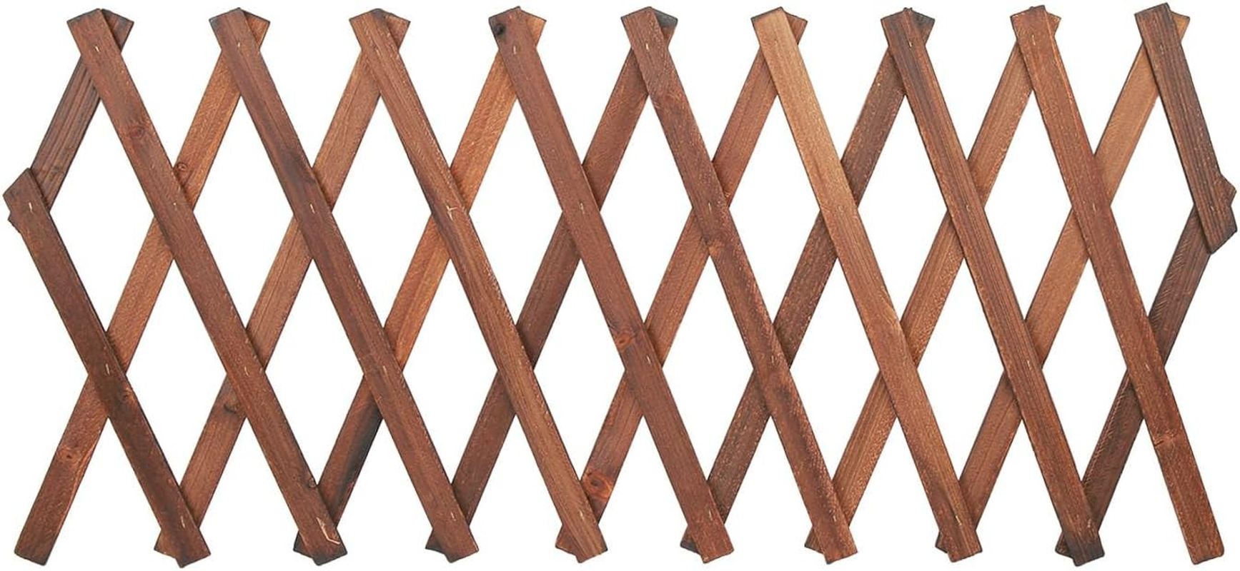 Fafeicy Expandable Plant Climbing Lattices, Extensible Pine Fence Garden Fence with Plant Support for Climbing