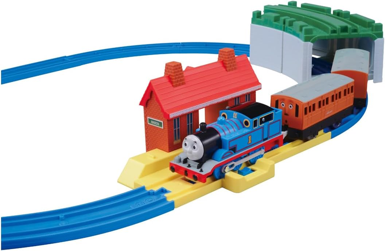 Takara Tomy Plarail Thomas the Tank Engine Basic Set, Train Toy, Ages 3 and Up, Pass Toy Safety Standards, ST Mark Certified, PLARAIL Takara Tomy image number 2