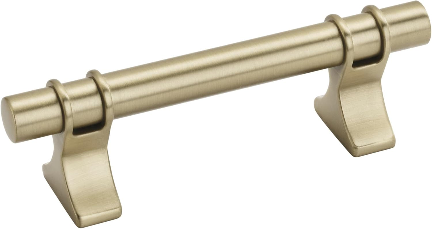 Amerock | Cabinet Pull | Gunmetal | 3 Inch (76 Mm) Center to Center | Davenport | 1 Pack | Drawer Pull | Drawer Handle | Cabinet Hardware