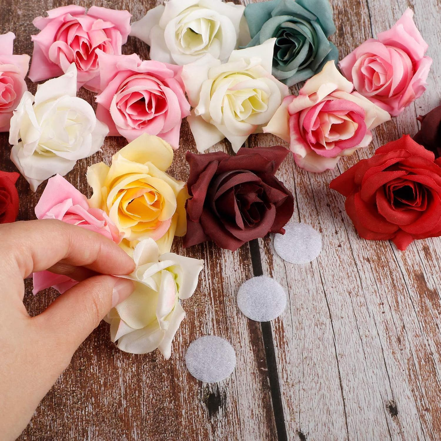 400Pcs Self Adhesive Dots, 200 Pairs Hook and Loop, 10Mm, White, for Home, School, Office