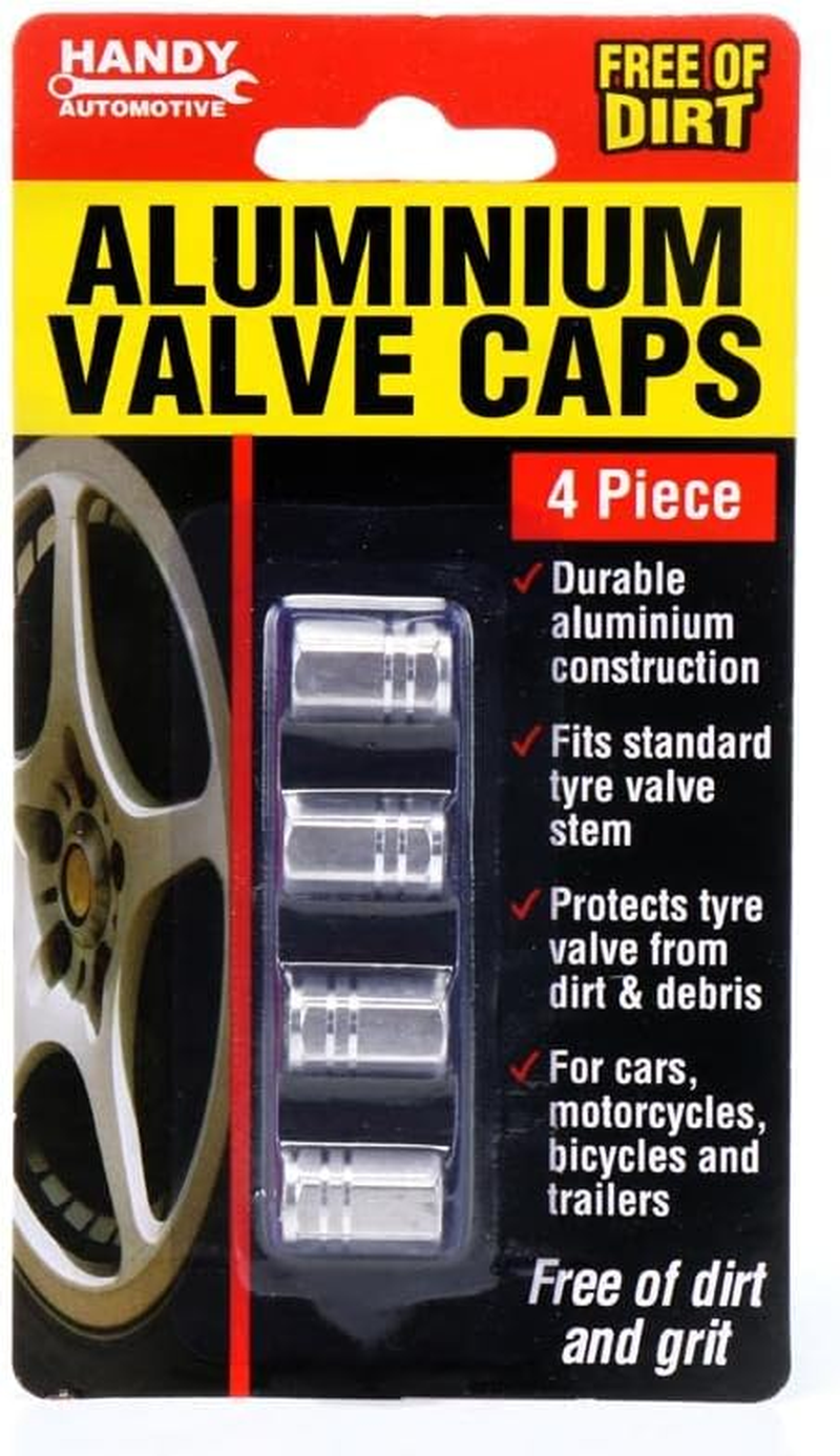 4X Silver Wheel Tyre Tire Valve Stems Air Dust Cover Screw Caps Car Truck Bike