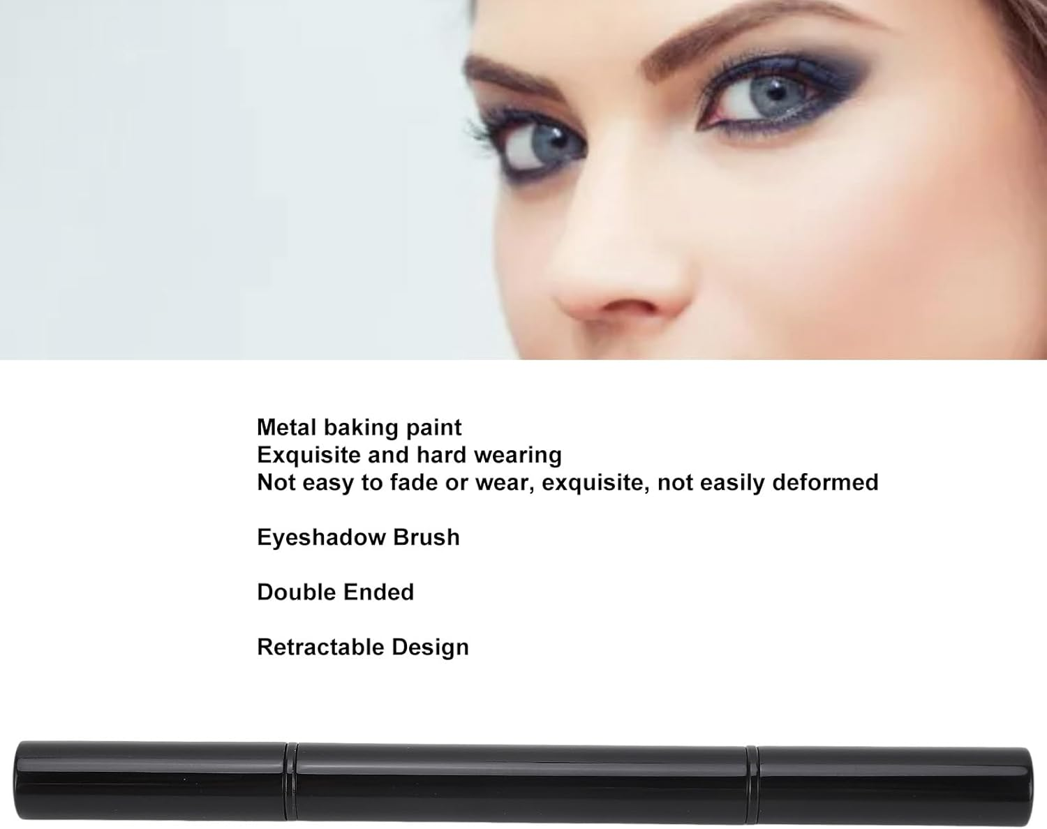 Asixxsix Concealer Brush, 2 in 1 Double Ended Retractable Portable Make up Brush, Automatic Sealing Small Soft Firm Easy to Dip Eyeshadow Smudge for Blending Eye Shadow Liner image number 6