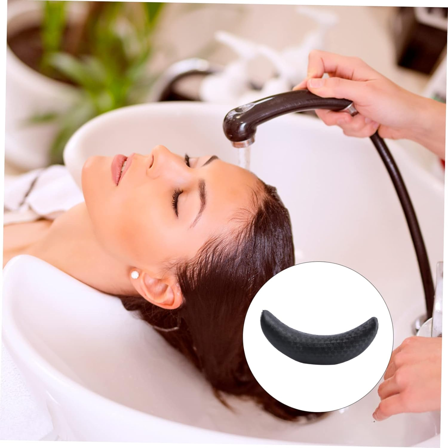 Angoily 1Pc Shampoo Pillow Kids Pillow Shampoo Neck Pillow Tools for Kids Salon Shampoo Bowl Pillow Shampoo Neck for Sink for Neck Child Shampoo Cushion Spa Sponge Silicone Pad image number 6