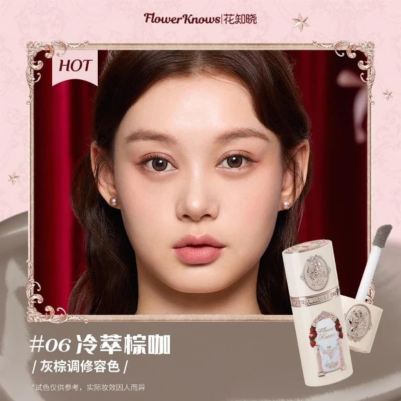 Flower Knows Strawberry Cupid Collection Liquid Blush for Cheeks, Matte Finish Face Cream Blush for a Healthy, Natural Look (C06) - C01 image number 5