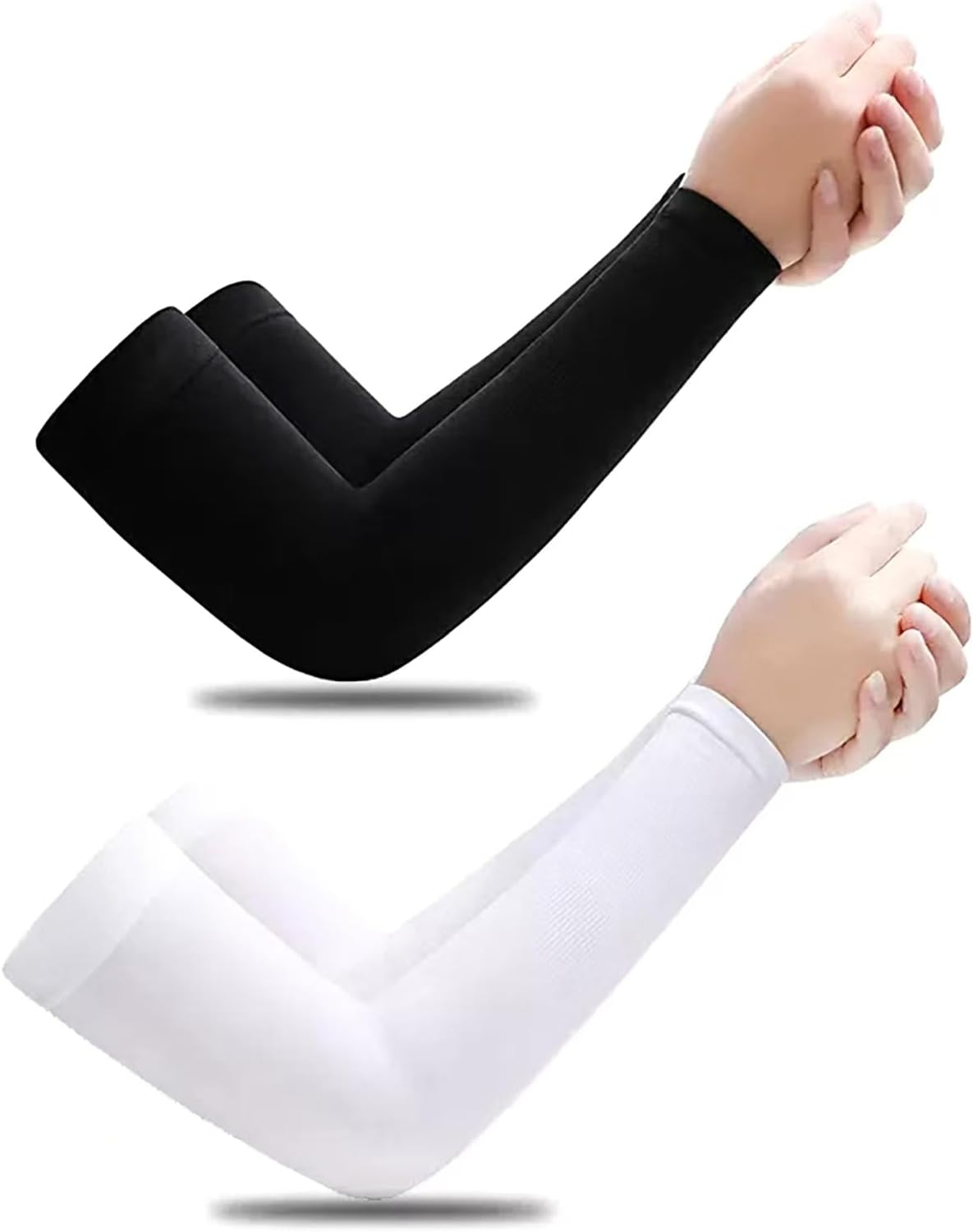 Arm Sleeves for Women Men,2 Pairs Sleeves Arm Cover, Sun Protection Arm Sleeves for Outdoor Activities - Cycling, Traveling, Basketball, Driving Etc