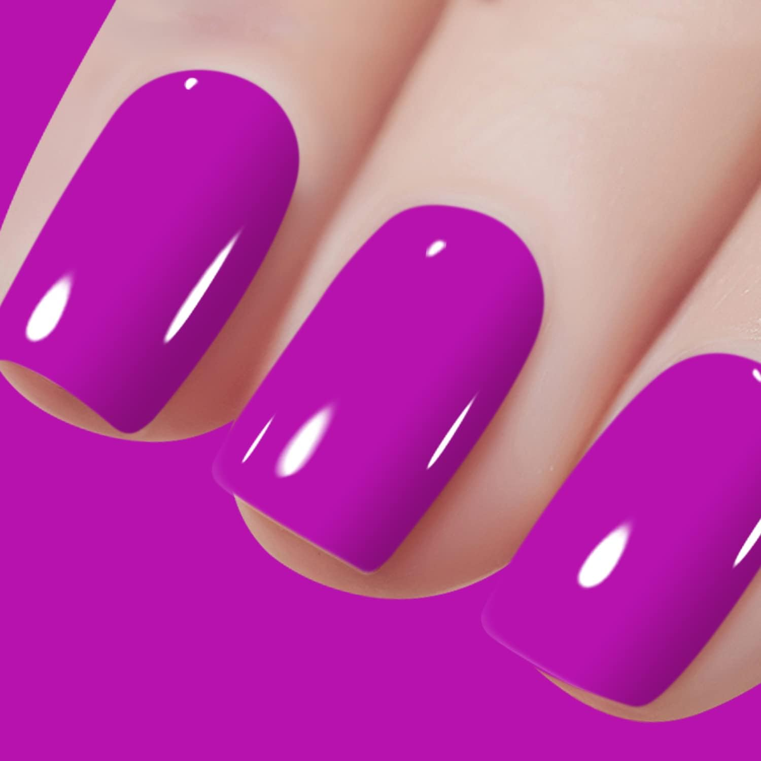 Vishine Pink Gel Nail Polish Set 4 Colors, Hot Pink Tones Sakura Spring Rose Purple Fushia Dark Pink All Seasons Soak off Long Lasting Romantic Nail Art Design Salon Home Manicure Kit for Women Girls C027 - Set C024 image number 7