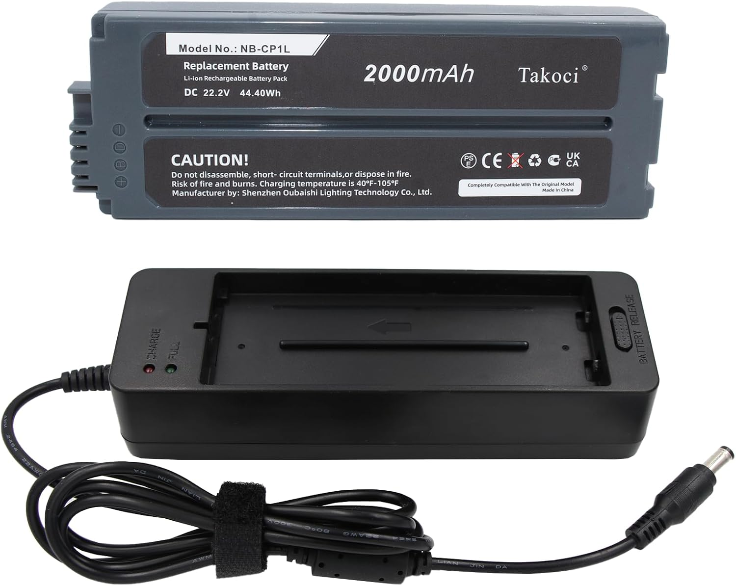 CP-2L Battery and Charger Replacement Compatible with Canon Selphy CP1500 CP1300 CP1200 Selphy CP810 CP800 CP710 CP720 CP910 CP1000 CP100 Photo Printers,P/N NB-CP1L NB-CP2L NB-CP2LH