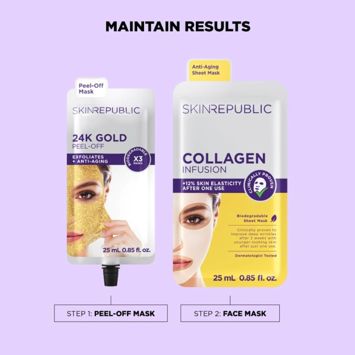 Skin Republic 24K Gold Peel-Off Face Mask image number 5