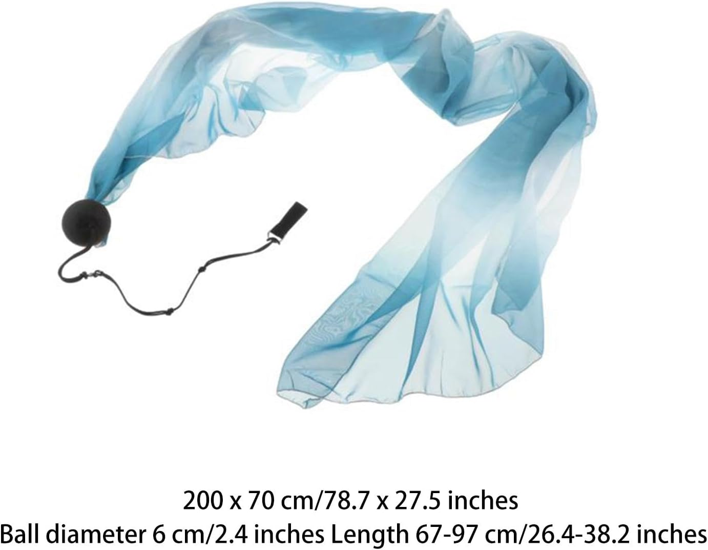 Yuksok Dance Silk Streamer Poi Throw Ball Set Women Ribbon Imitation Silk for Dress Ups