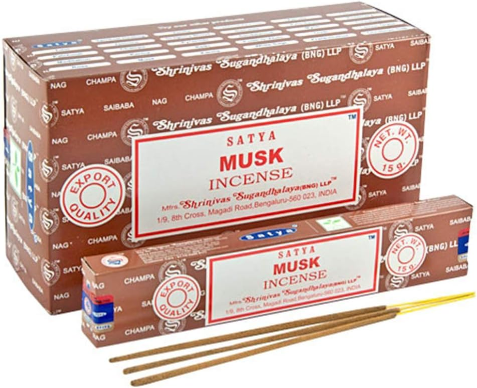 Satya Incense Stick Fragrances Agarbatti Sandal Wood Lavender Champ Musk Positive Vibes Namaste Nag Champa Reiki Rose 6 Packs (Dragon Blood) image number 2