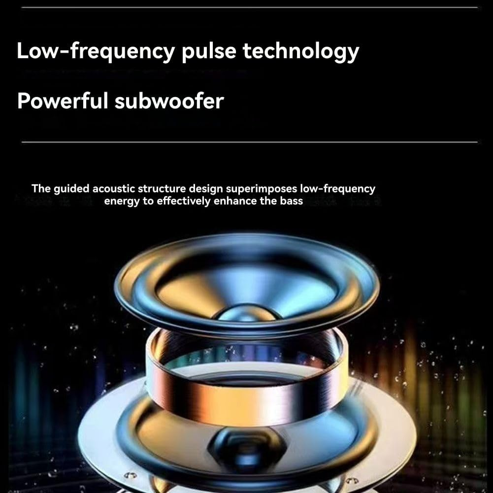 RGB Atmosphere Colorful Glass 4 Speakers Home High Volume Wireless Bluetooth Sound Box Subwoofer Small Speaker image number 4