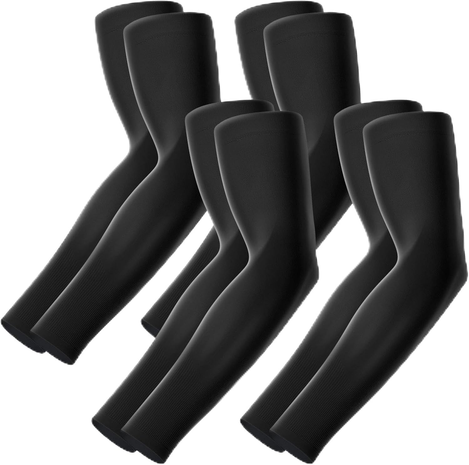 Arm Sleeves for Men Women: 4 Pairs Sun Protection Sleeves to Cover Arms Cooling Sports Compression Arm Sleeve Youth