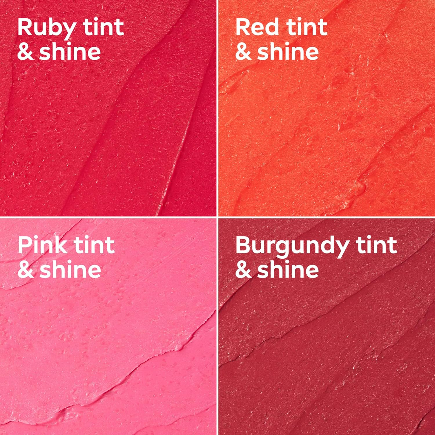 NIVEA Lip Care, Fruity Tinted Lip Balm Variety Pack, Cherry, Strawberry, Blackberry and Watermelon Flavors, 3-In-1 Moisture, Repair and Color, 0.17 Oz Stick, Pack of 4 image number 1