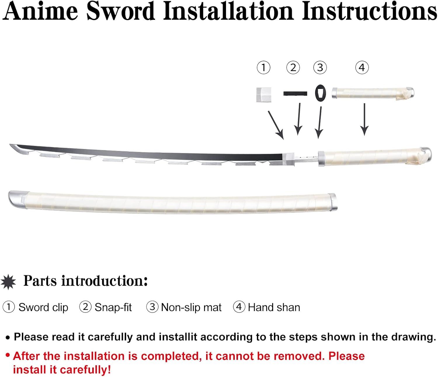 Bamboo Demon Slayer Anime Sword 41Inch , Rengoku Sword /Tanjiro Sword /Zenitsu Sword /Anime Original Texture ,Display Stand with Sword,For Demon Slayer Cosplay and Collection,Various Styles Available image number 6