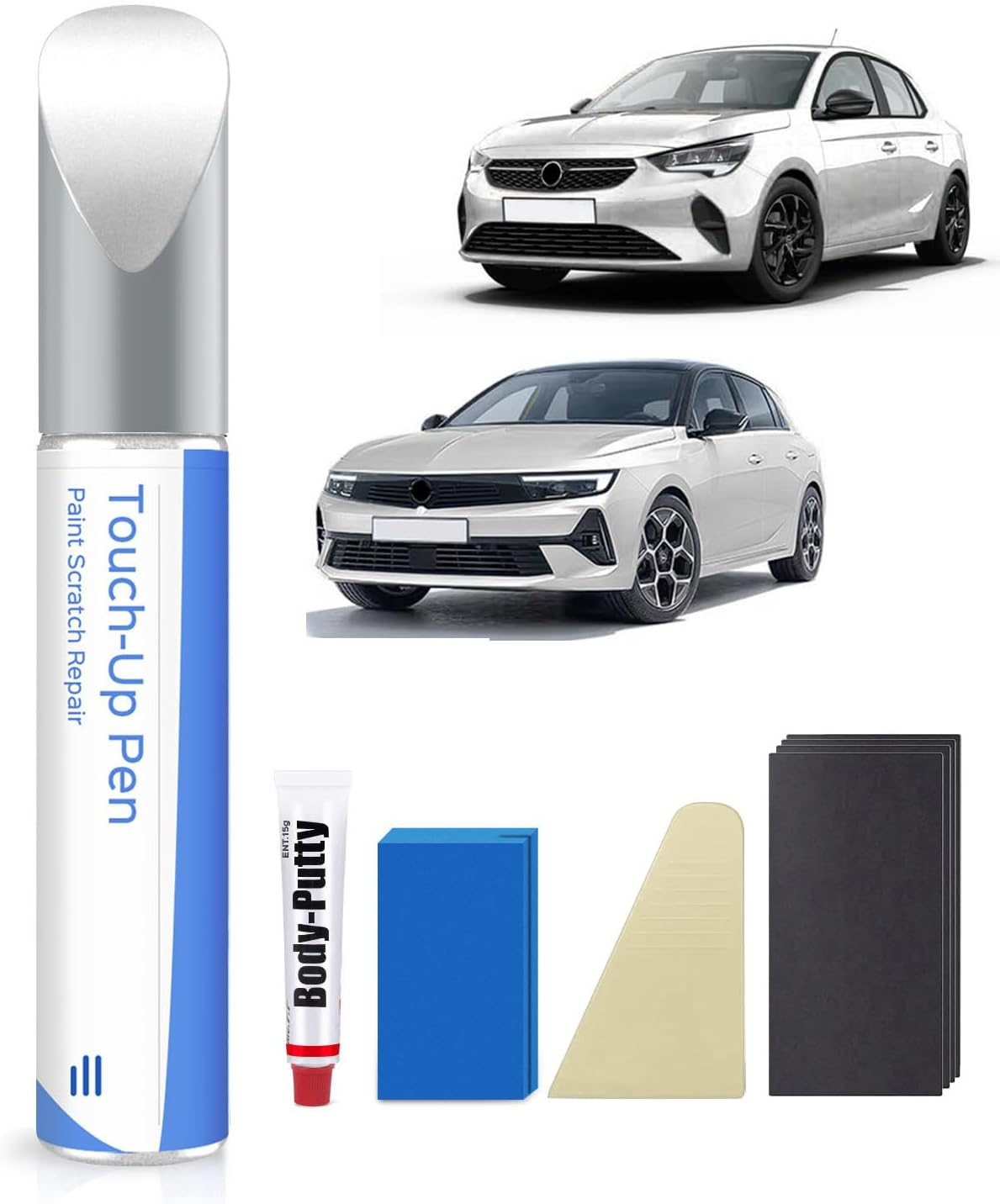 Z40R/40R Snow White Touch up Paint Kit for Vauxhall Exact Match - Touch up Scratches and Chips