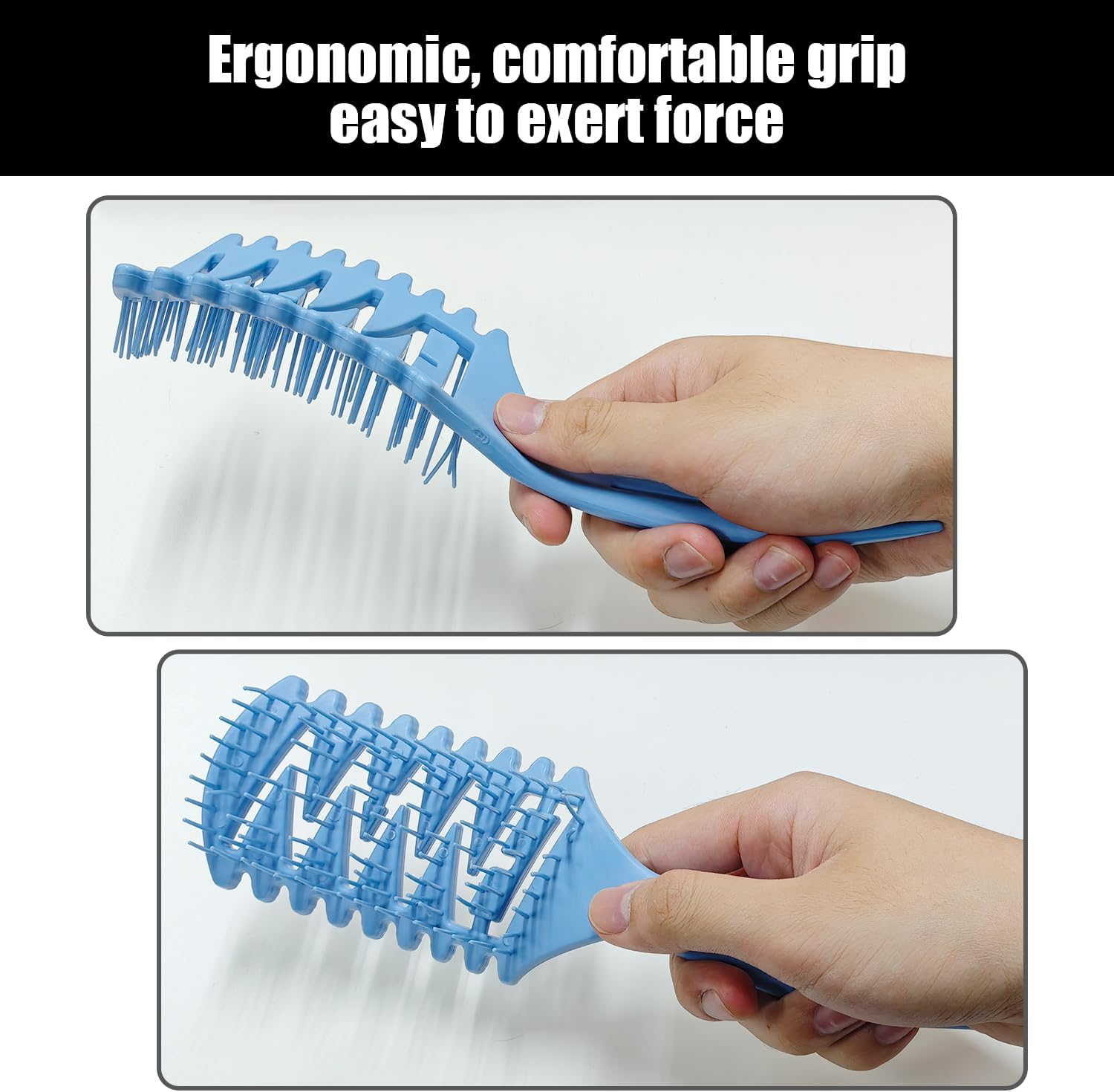 2 Pieces Hollow Hair Comb, Hair Comb, Loose Comb, Hair Accessories, Hair Care Comb, Hair Care Accessories image number 5