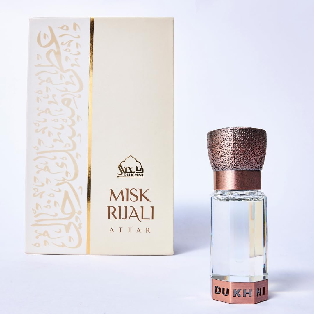 Misk Rijali Attar | Soft Silky White Musk | مسك رجالي عطر | Authentic Arabic Fragrance Oil | 100% Pure, Alcohol-Free, Halal | 1 Bottle X 6Ml image number 3