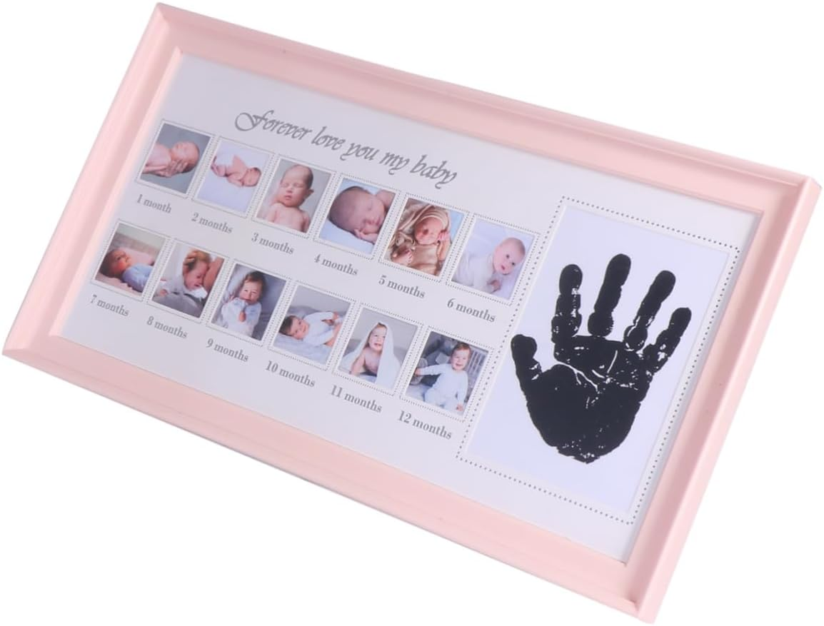 Boy Girl Growth Record Photo Frame Milestone Frame Months Photo Slots Newborn