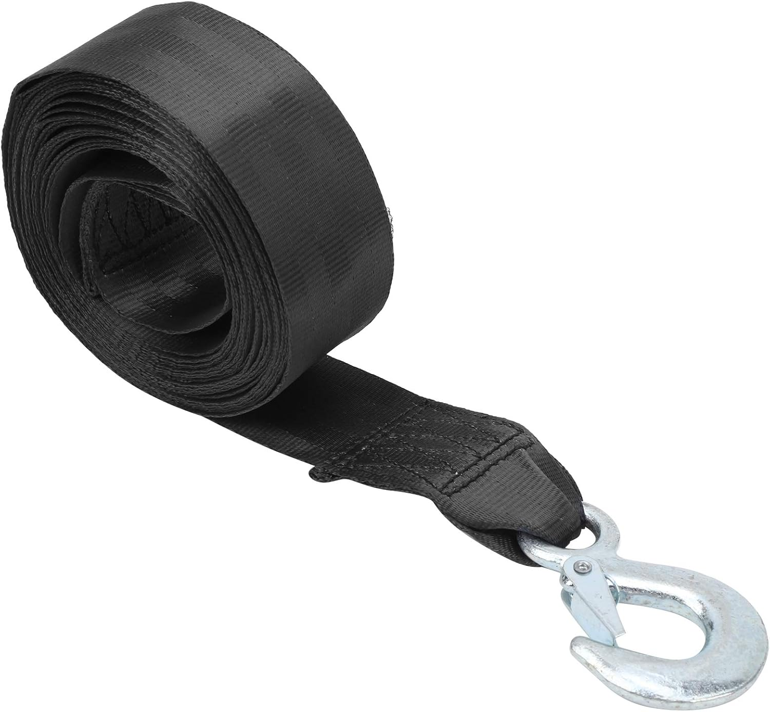 Heavy Duty 6M Marine Winch Strap, Boat Winch Strap with Hook, Professional Polyester Trailer for Boats