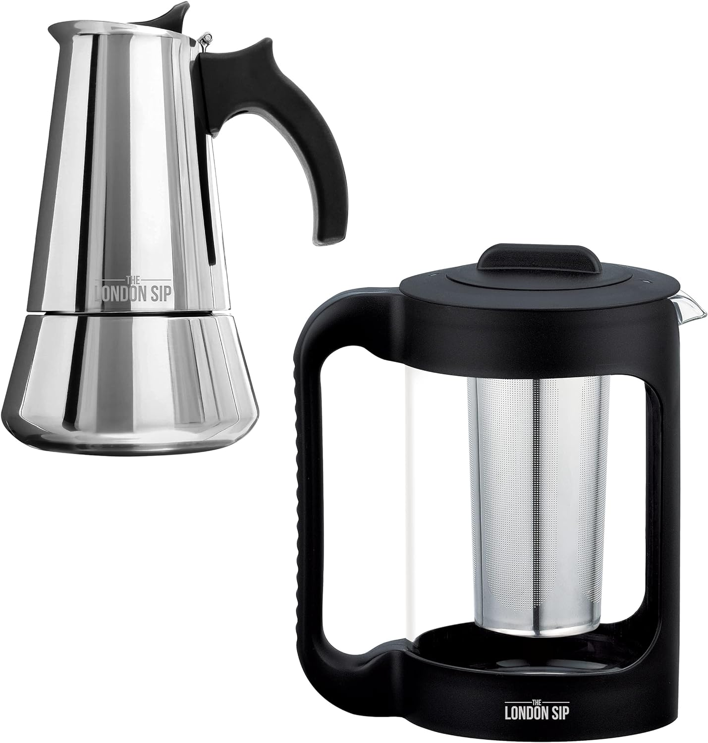 The London Sip Cold Brew Maker and Moka Pot Set