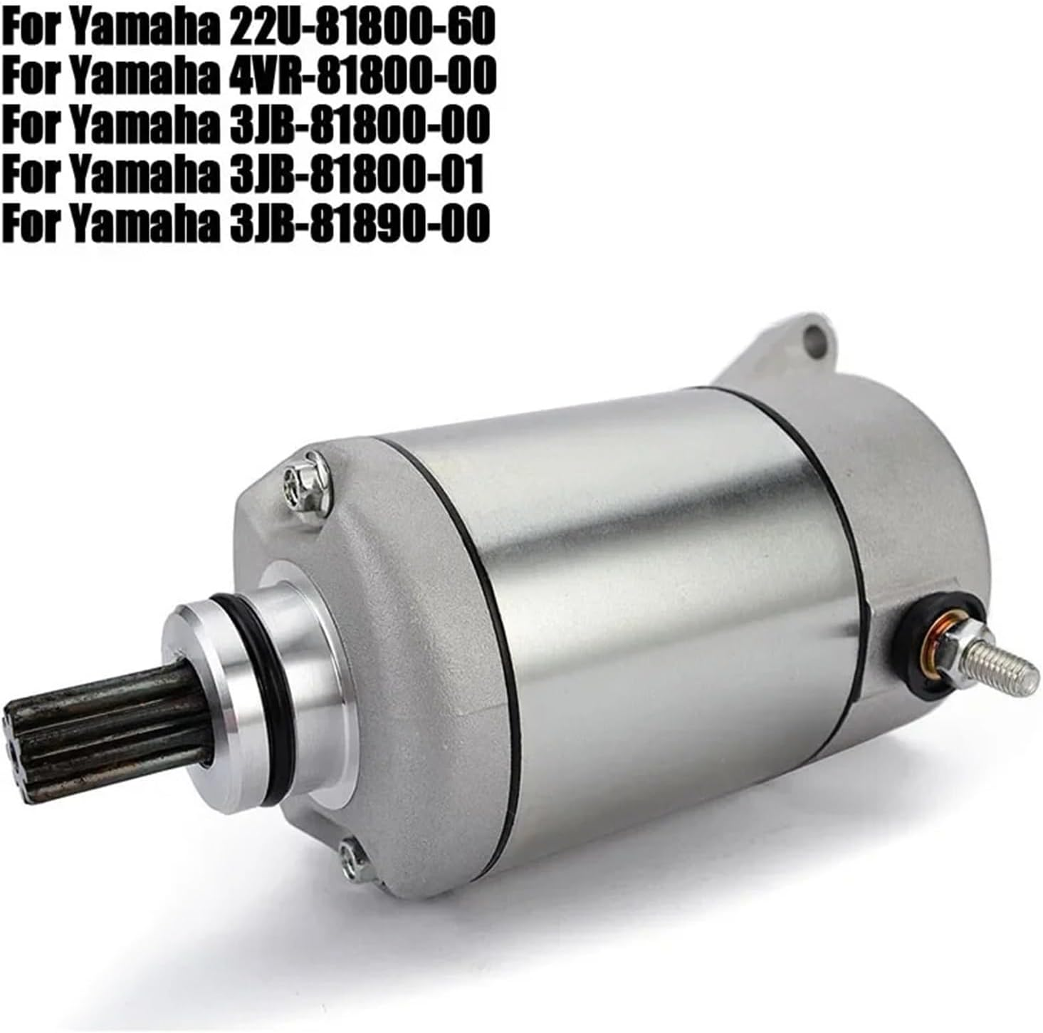 Starter Motor Compatible with Yamaha XV400 XV500 XVS400 XVS400C XVS650 XVS650A XVS650AT Virago XV500K Drag Star Custom Classic Silverado image number 4