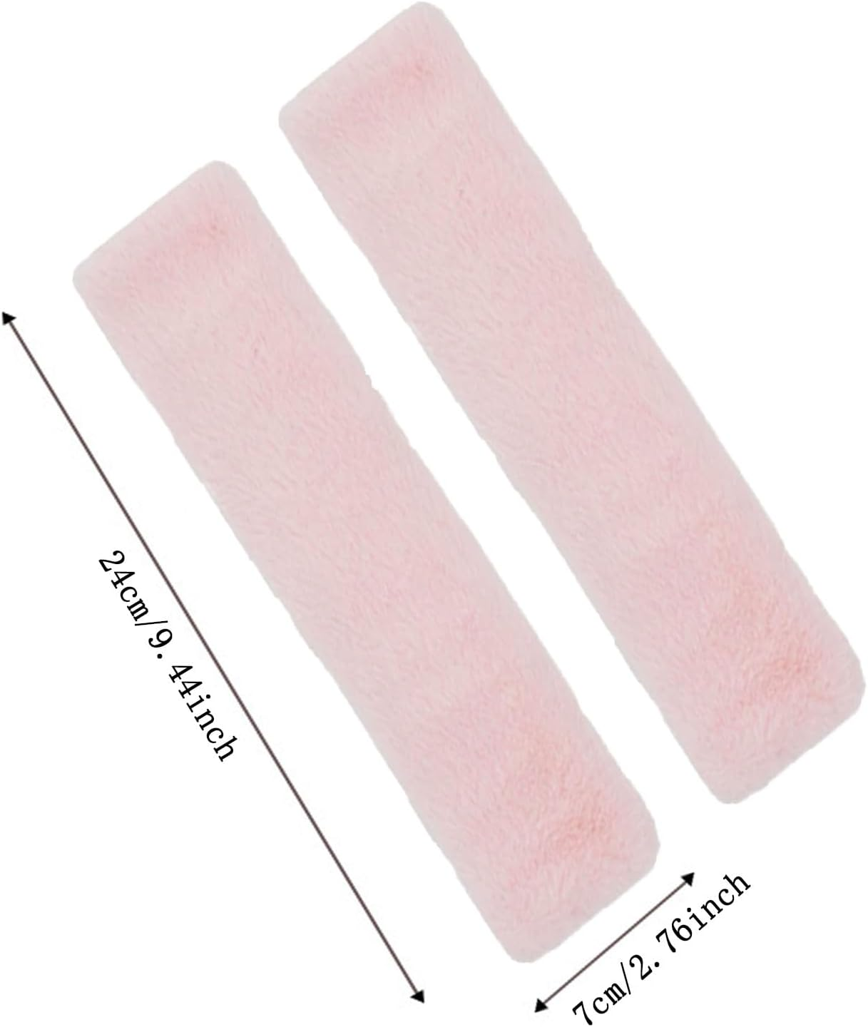 Shengsenfu Car Seat Belt Cover Pads, 2 Pcs Shoulder Seatbelt Pads Cover, Universal Soft Faux Polyester Car Seat Belt Shoulder Pads, Safety Belt Strap Shoulder Pad for Adults and Children (Black) - Black image number 4