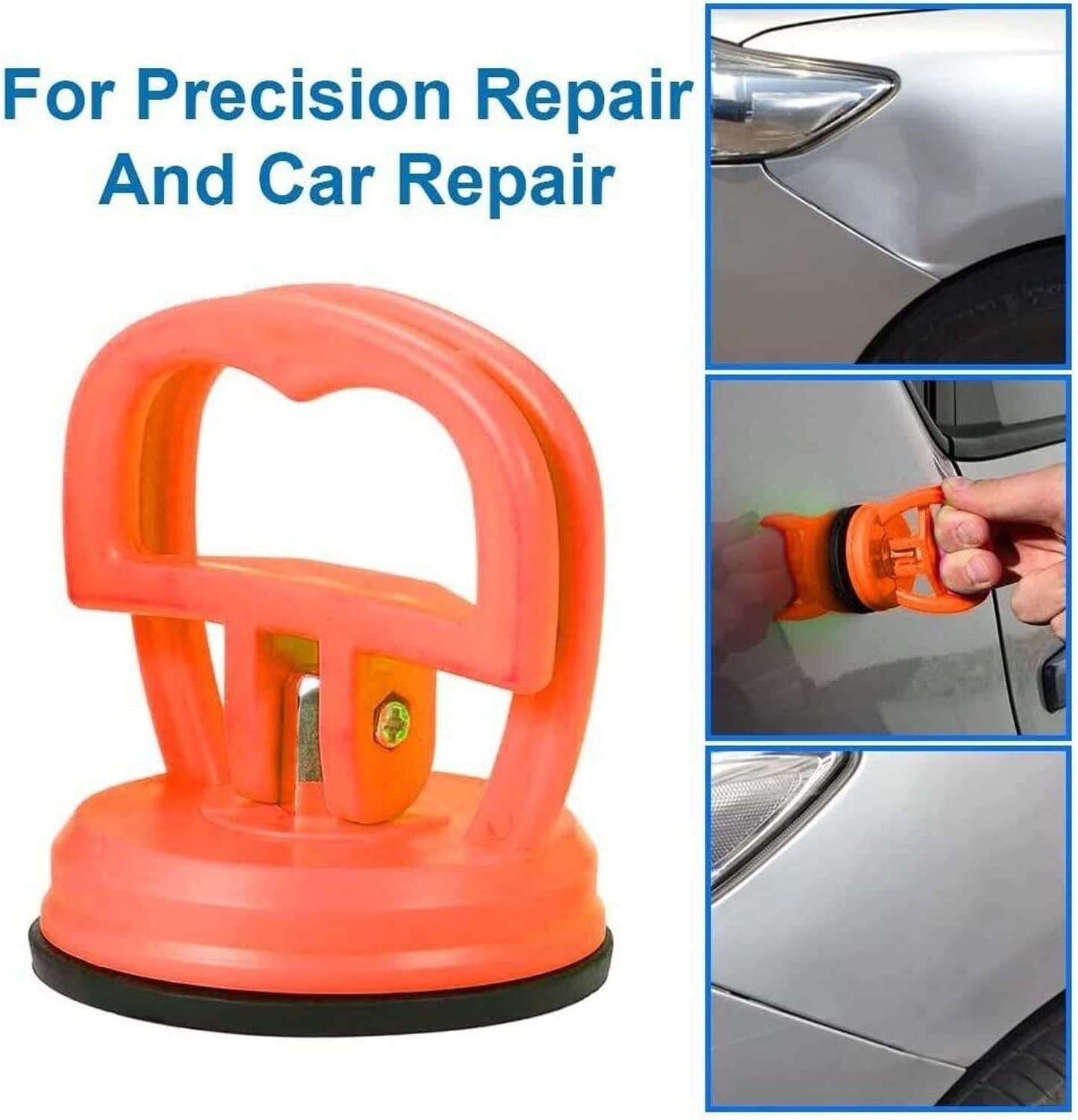 2PCS Dent Puller Suction Cup Car/Van Bodywork Suction Cup Panel Repair/Fix Removal Tool (Orange) - Orange image number 3