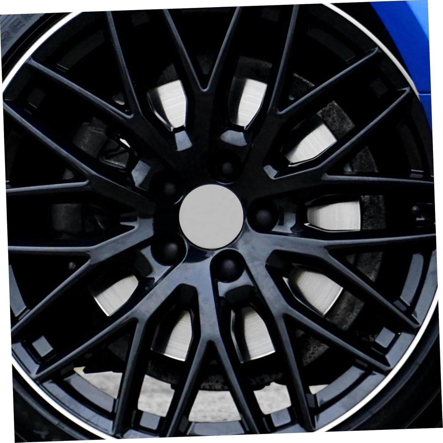 CLISPEED 4Pcs Car Rim Center Hub Caps Wheel Cover Replacement Automotive Wheel Hub Covers for Car SUV Truck Rv