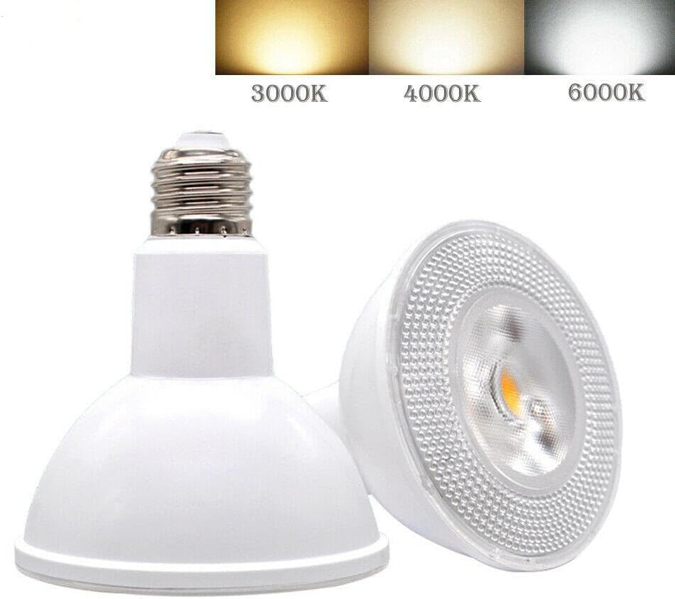 PAR38 LED Flood Light Bulb for Security,18W (120W Equivalent), 1500 Lumen, 6000K Cool White, Spotlight Indoor Recessed Light Bulbs 120 Degree Beam Angle 2-Pack (4000K-Daylight White, PAR38-18W) image number 4