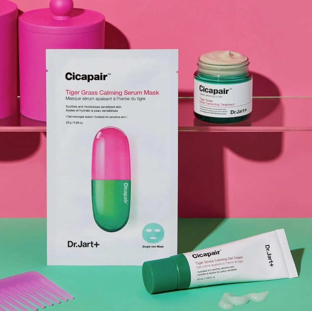 Dr.Jart Cicapair Tiger Grass Calming Serum Mask (Pack of 5) image number 1