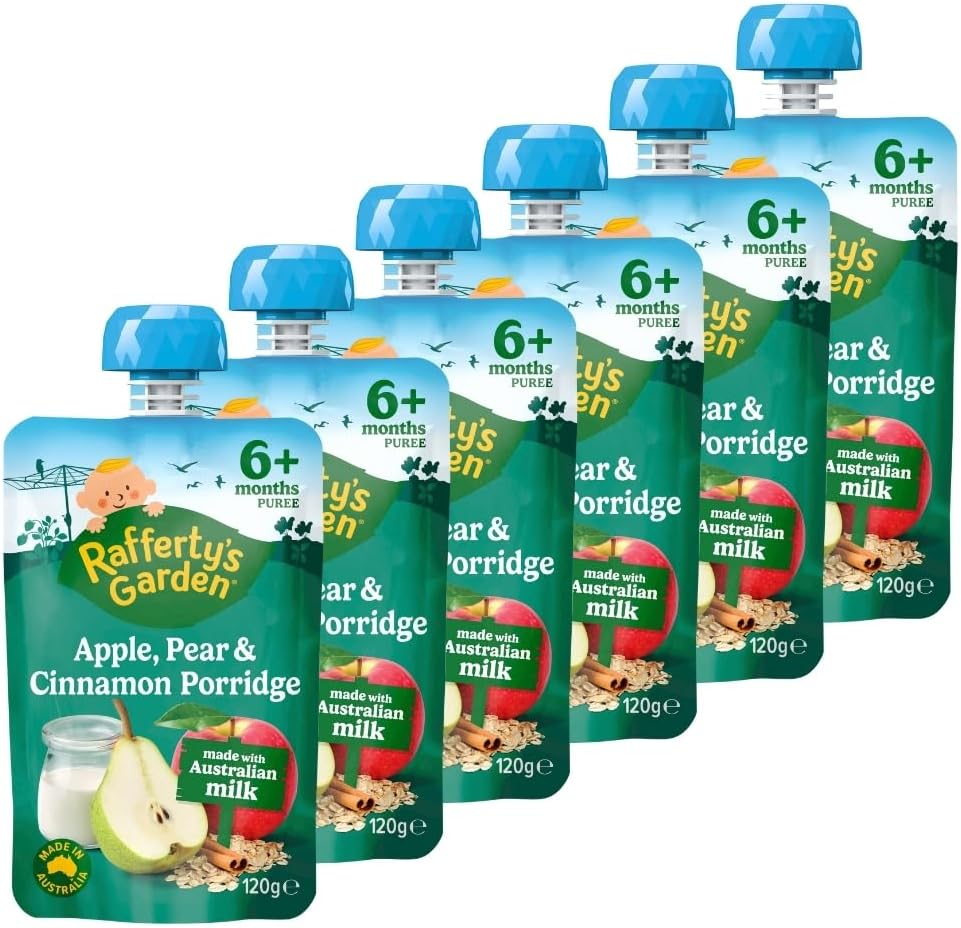 Rafferty'S Garden Pear, Apple, Cinnamon Porridge Baby Food 120G (Case of 6) image number 2