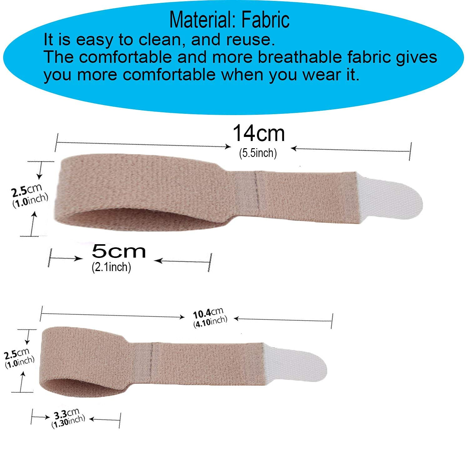 Reppkyh Buddy Finger Wraps, Pack of 8 Finger Tapes for Broken, Sprained, Fractured Finger, Finger Straps for Jammed image number 3