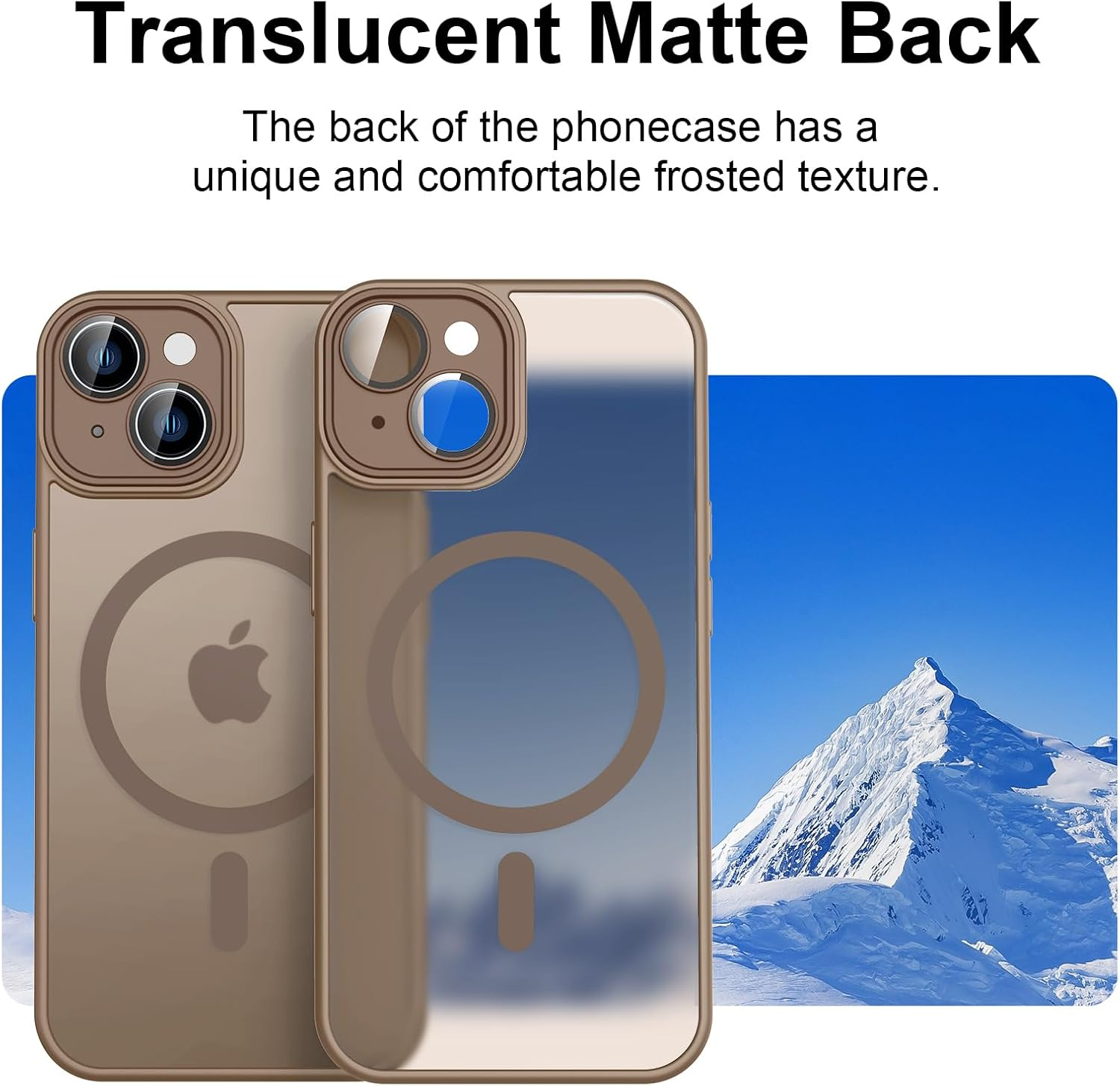 Magnetic Case for Iphone 13 Case, [Compatible with Magsafe] Drop Protection Skin-Friendly Shockproof Protective Translucent Matte Case Cover for Iphone 13 image number 1