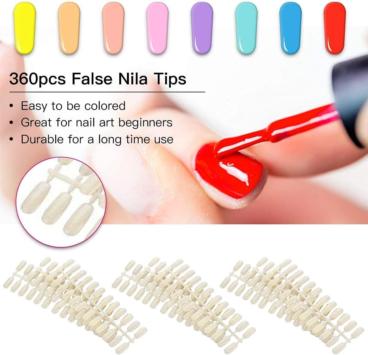 Makartt 308 Poly Nail Gel Color Chart Display Book Golden Nail Polish Gel Color Display Nail Salon Tools, A-13 image number 3