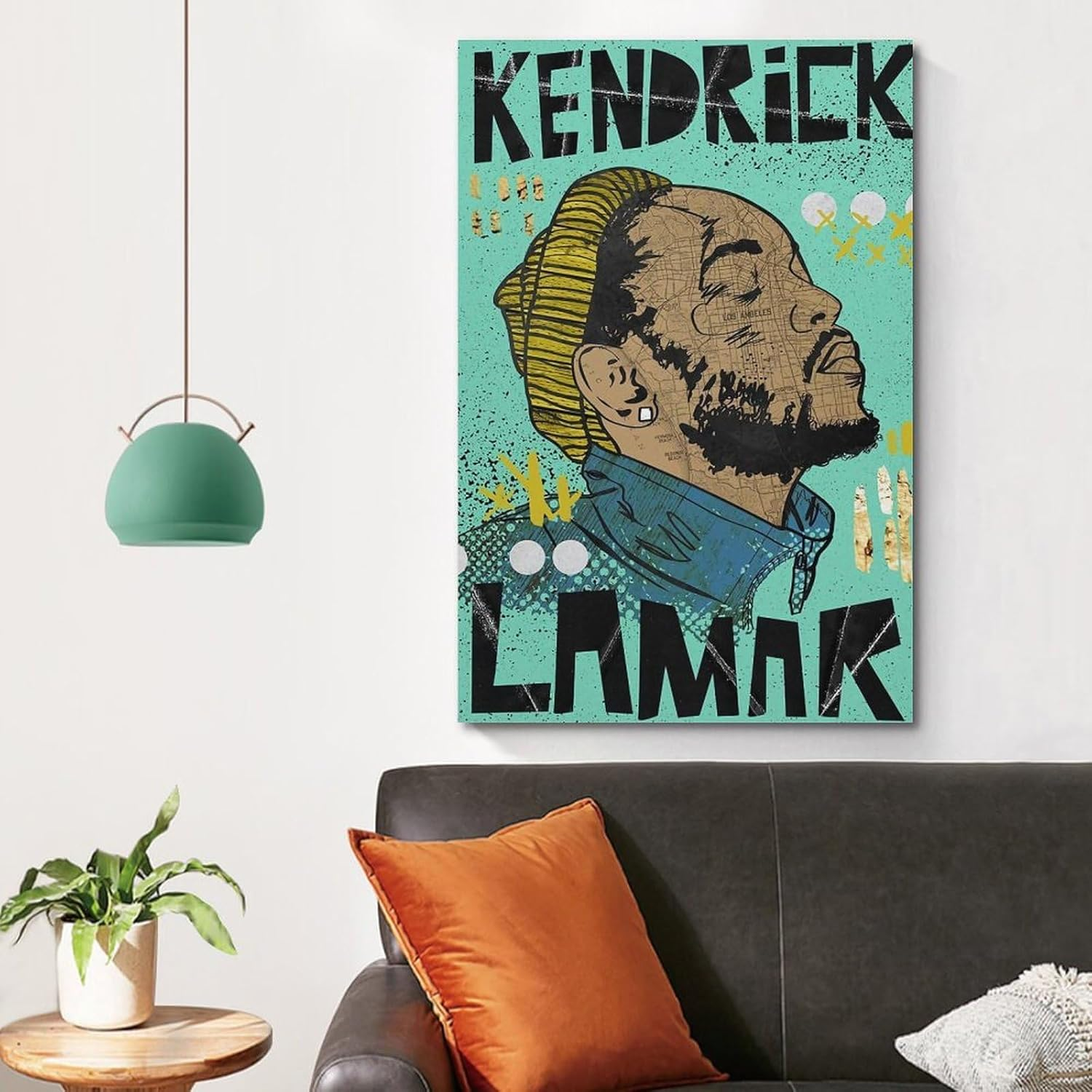 Anime Kendrick Lamar Music Canvas Poster Poster Canvas Painting Wall Art Picture Home Decor Print for Bedroom Living Room Dorm Study Bar Office 12X18Inch(30X45Cm) image number 4